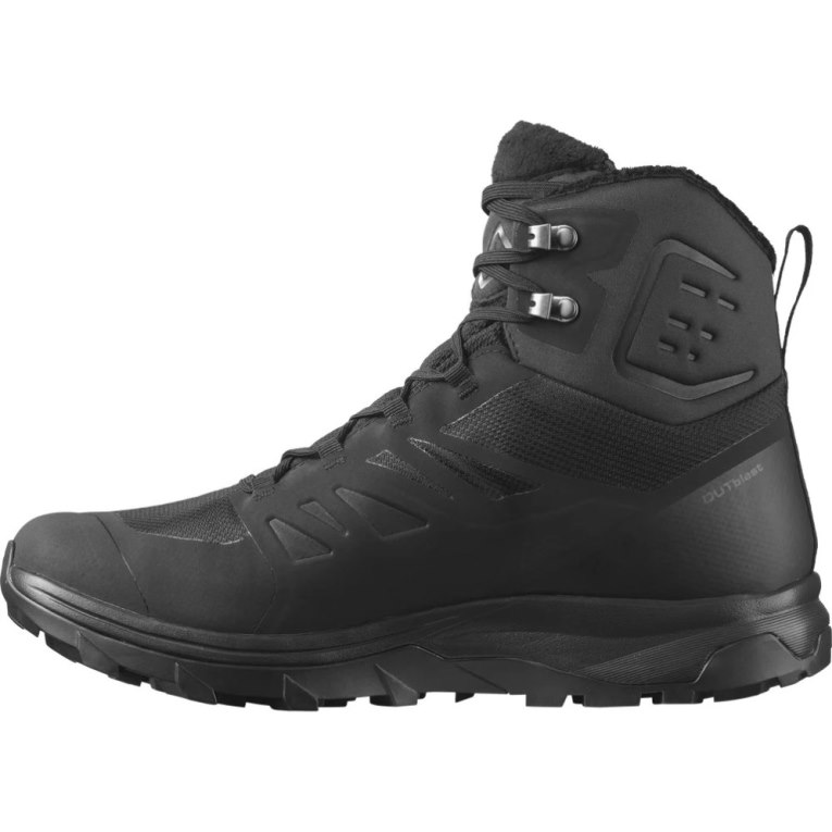 Botas de Inverno Salomon Outblast Thinsulate Climasalomon Impermeáveis Masculino Pretas | PT Q23401